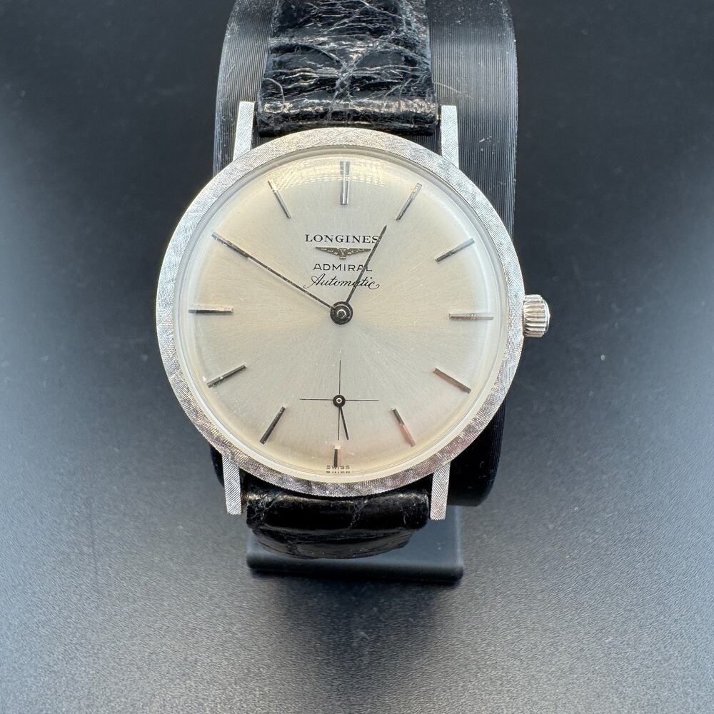 Longines Admiral 1200 Vintage Longines Admiral Automatic 14K White Gold